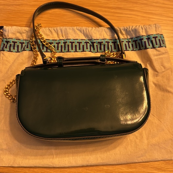 Tory Burch Emerson Patent Leather Top Handle Crossbody Bag - Picture 2 of 7